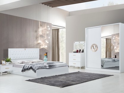 New Versac White Yatak Odası
