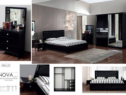 Nova Black Yatak Odası